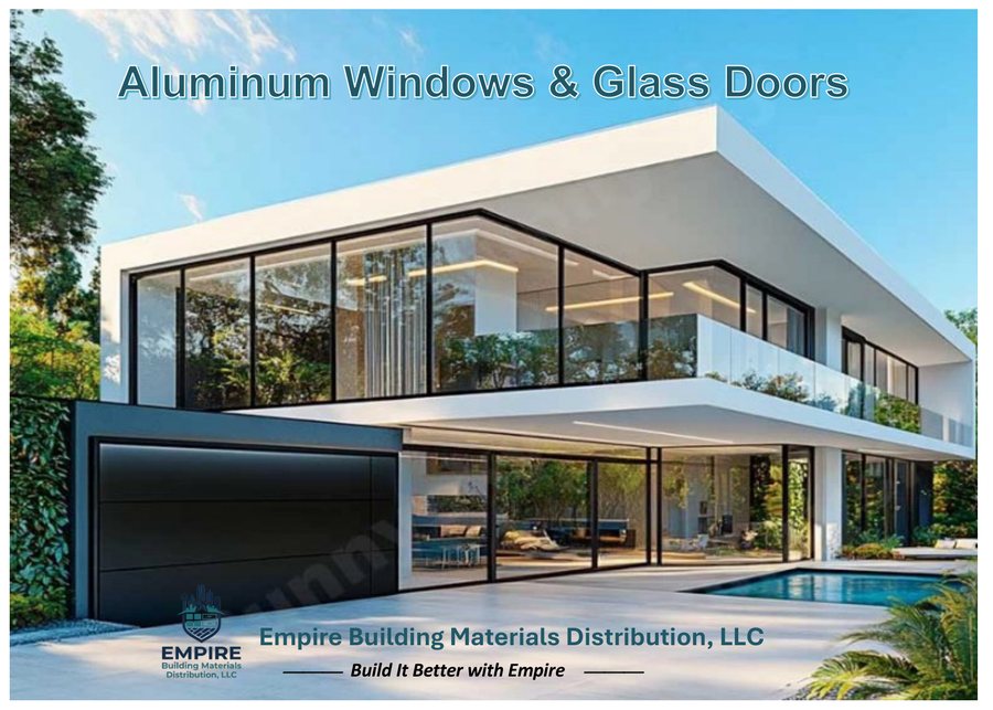Empire Aluminum Windows and Glass Doors brochure cover
